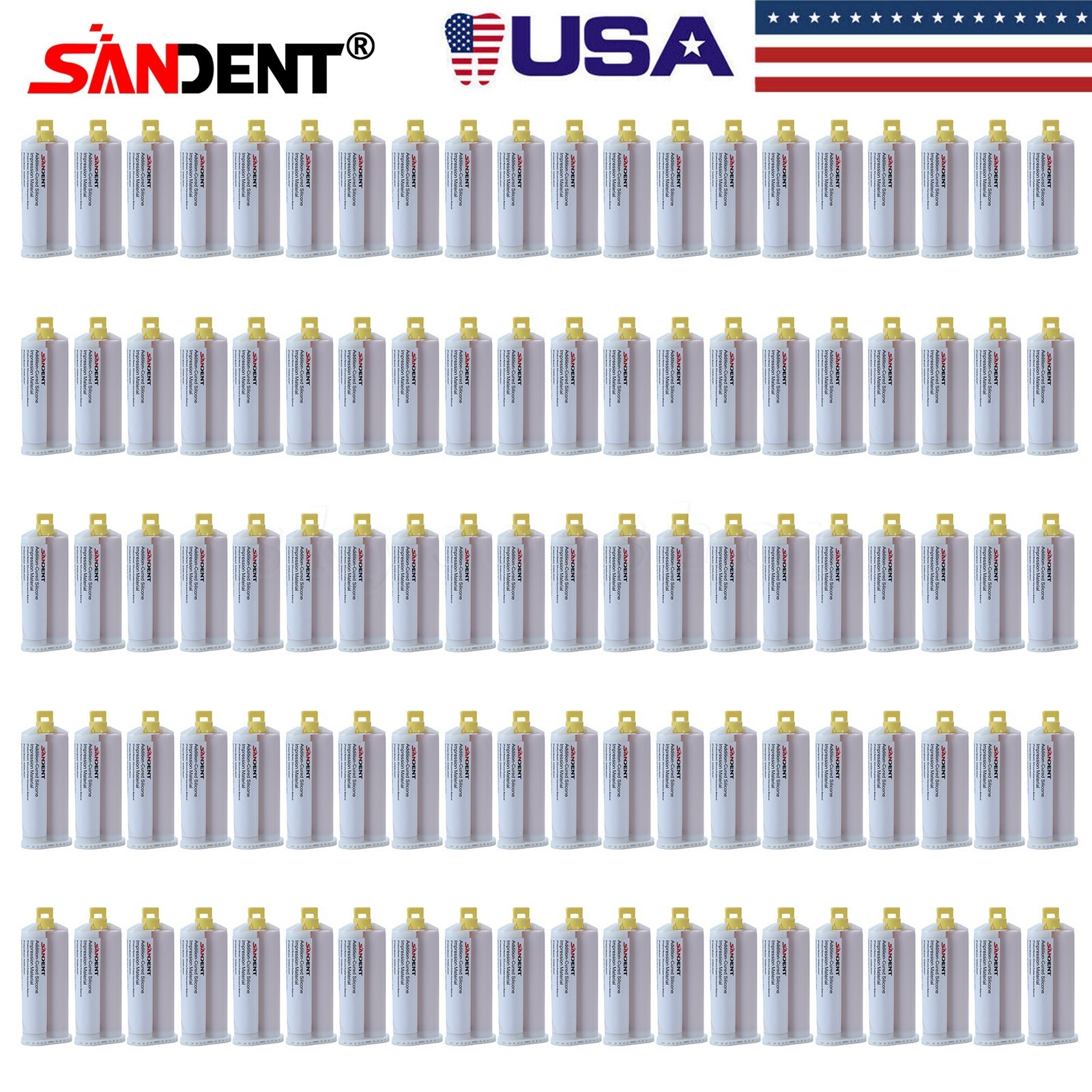 Dental LIGHT BODY FAST SET VPS Impression Material PVS 50ML, 1-100/Bx