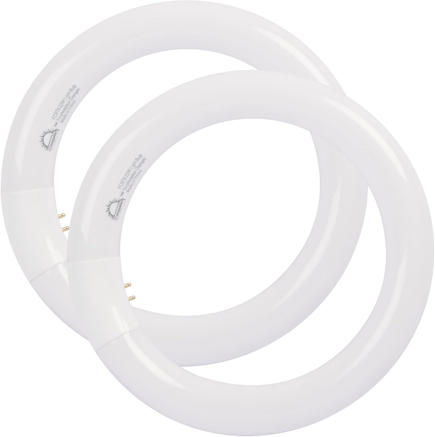 8 Inch T9 Circular Fluorescent Light Bulb 22W Daylight 6400K 2-Pack