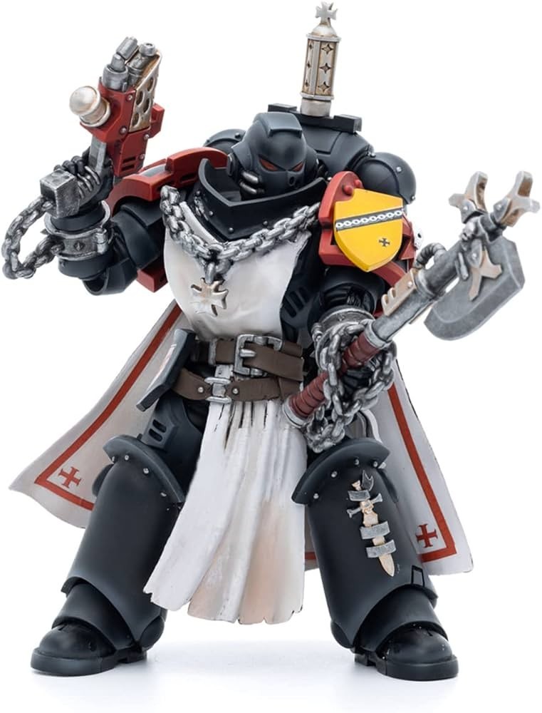 JOYTOY Warhammer 40k Black Templars Primaris Sword Brethren Granbertus 1/18