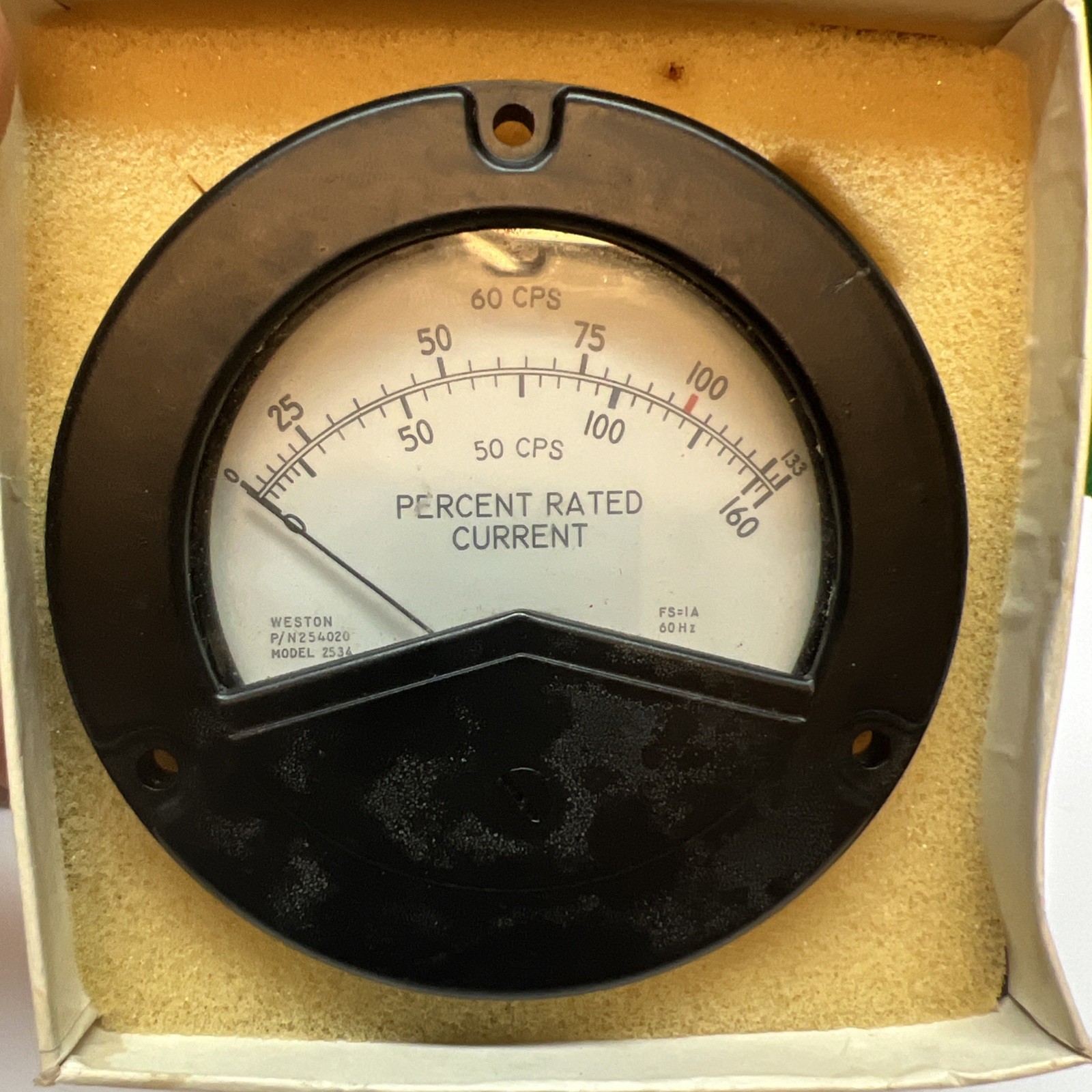 Weston Amp Meter Model 2534, 0-1 Amp