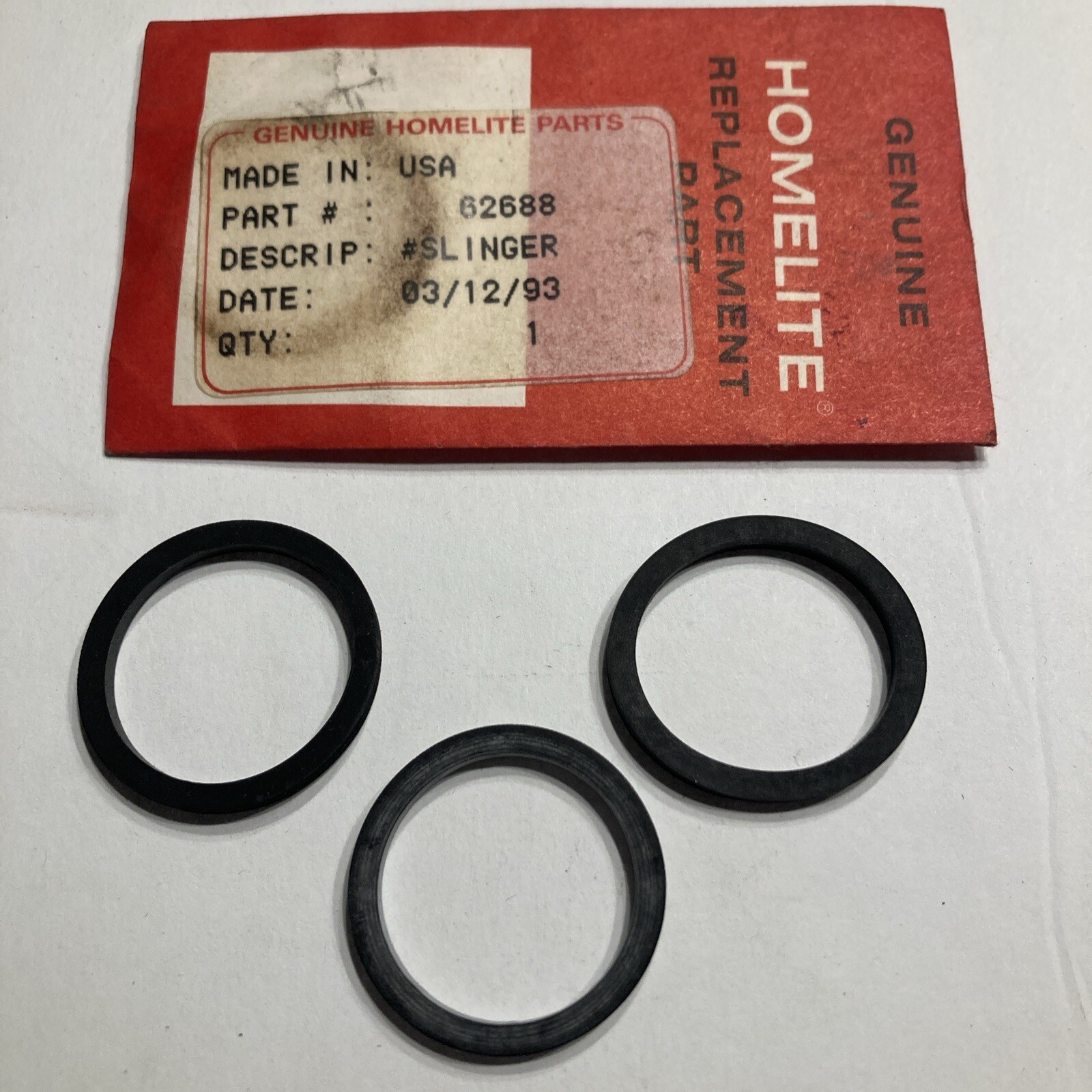 Three Homelite 62688 Pump Slinger for 120S31, 120S31A, 120TP31A, RS3
