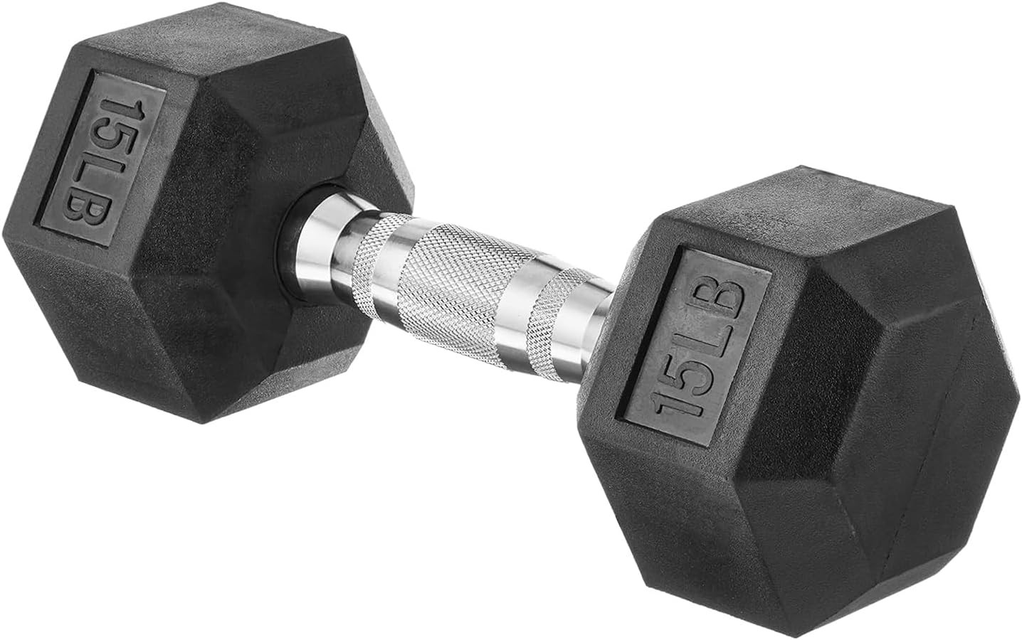 Rubber Hex Dumbbell Hand Weights - Compact Fitness Exercise Equipment