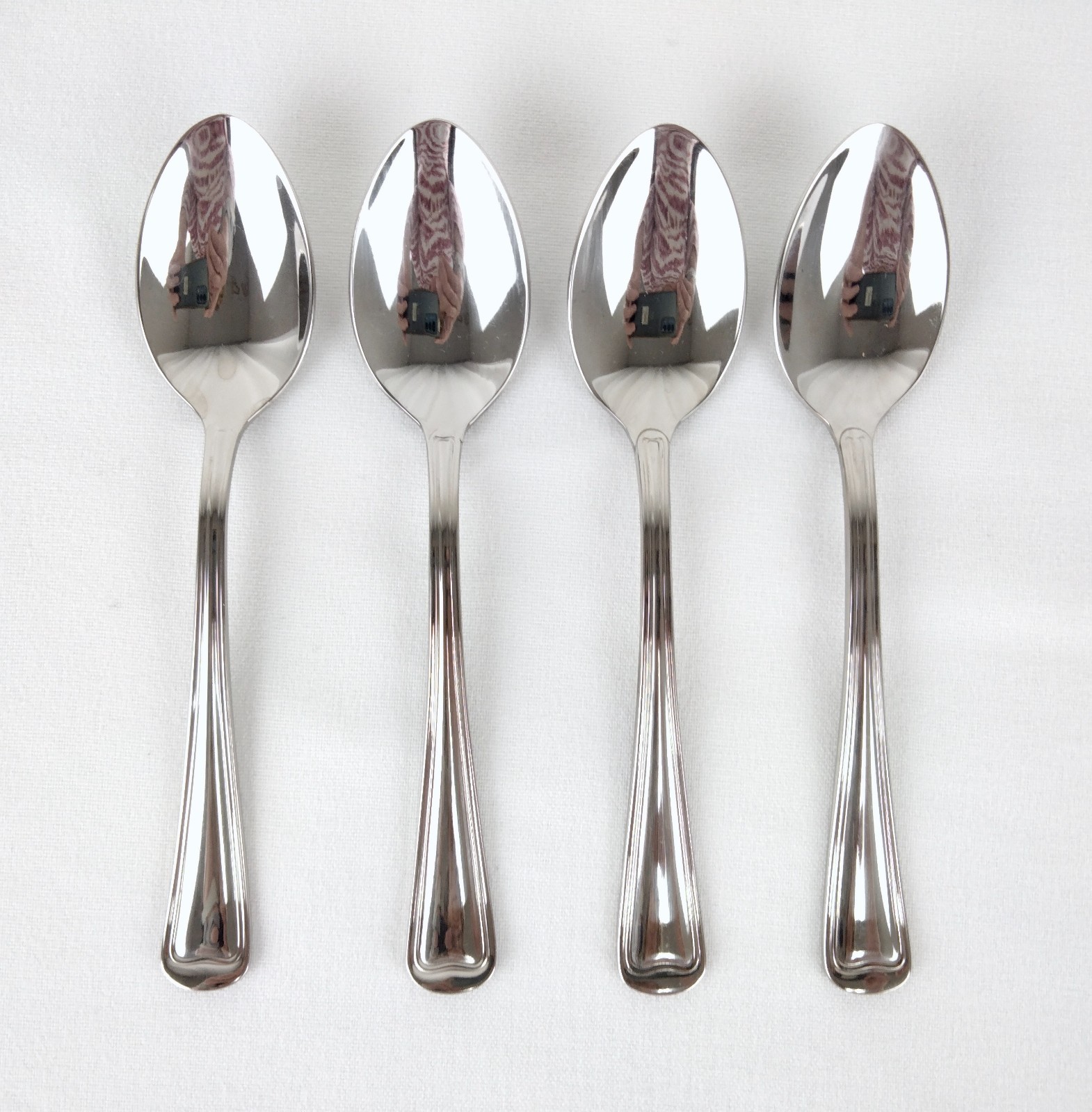 Gorham Monet 4 @ Tea Spoons 18/8 Stainless Steel  Excellent