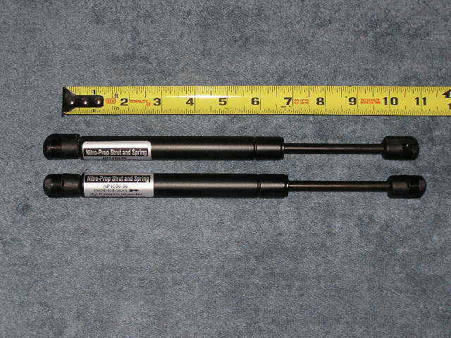 2ea 10.5” 50lb Tool Toy Chest Shop Job JO Box Gas Strut Lid Support Prop Rod 50#