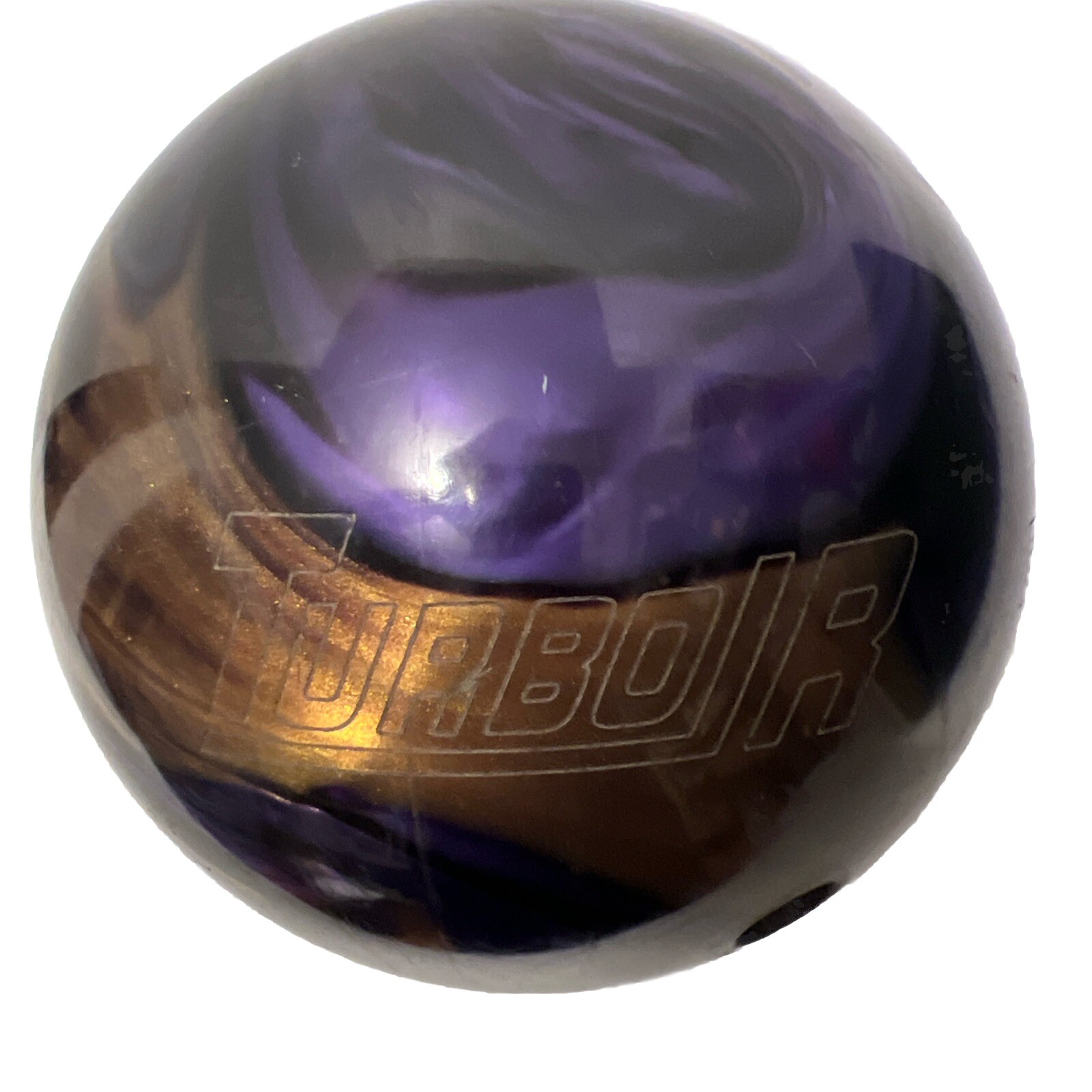 15lb Ebonite Turbo R Purple/Gold/Black Bowling Ball