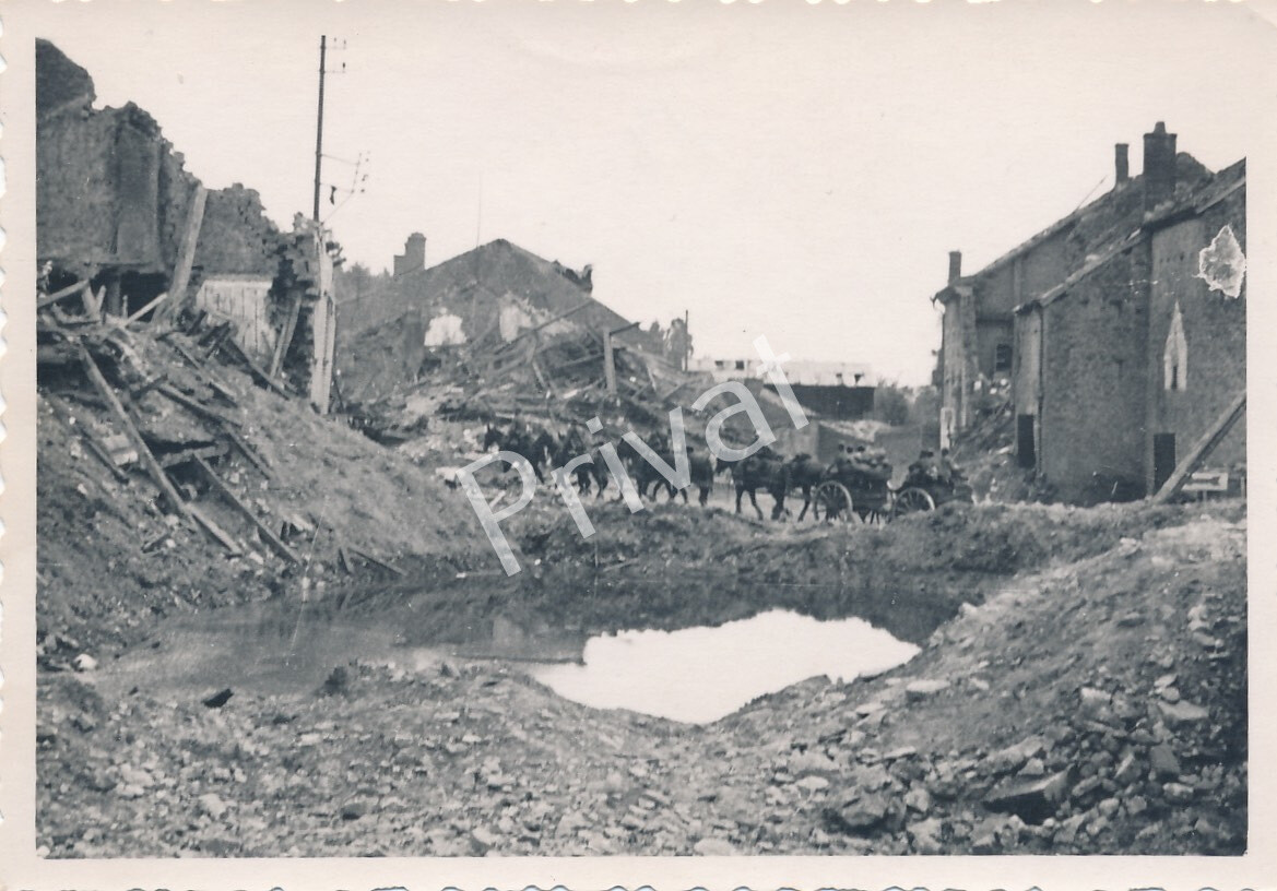 Photo WW II Seigny Ruins Destruction Houses France K1.33