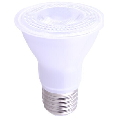 Eiko Par20 FL/7 Watt LED Lamp, Dimmable, 500 Lumens, Wet Location