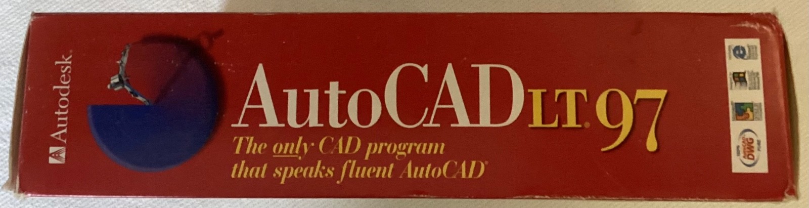 Autodesk AutoCAD LT 97 PC Vintage Software CD ROM Box & Learning Assistance Vtg