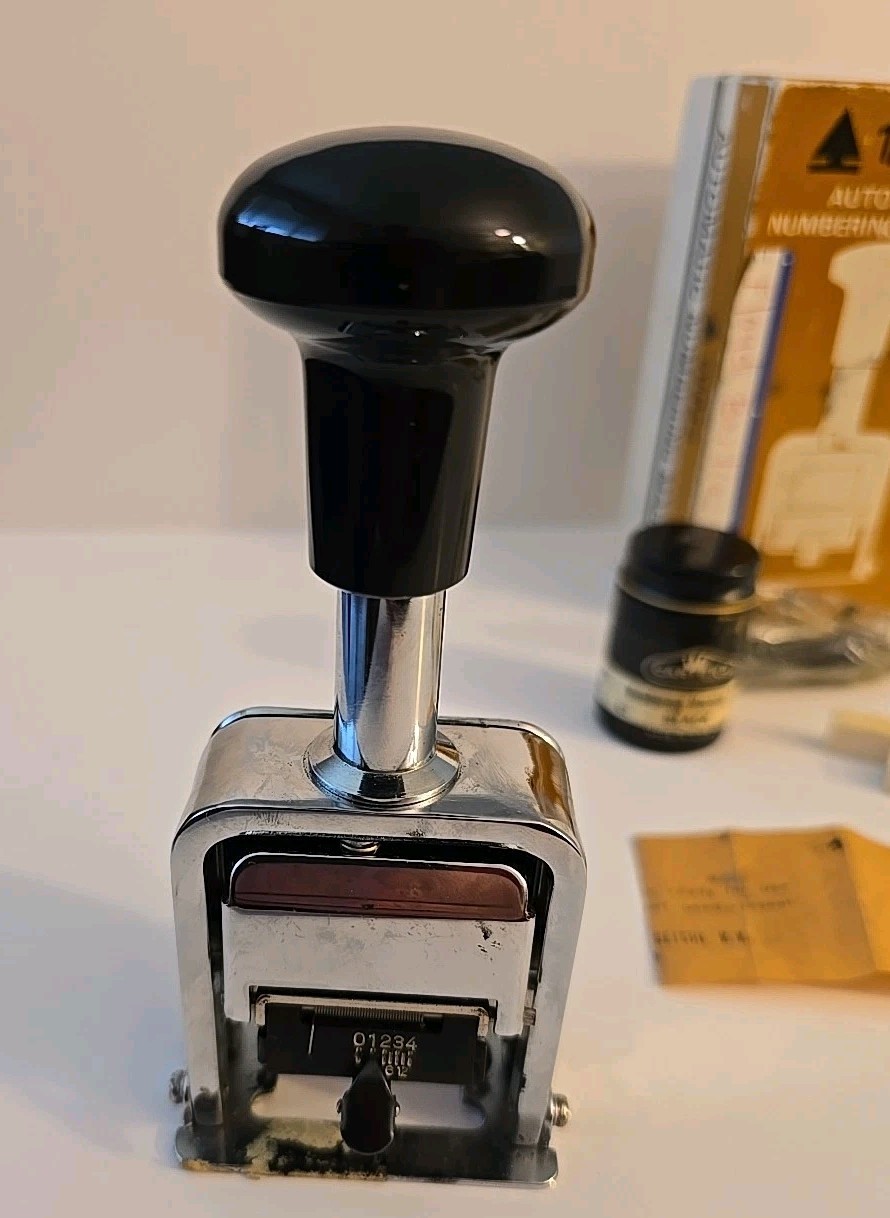 Vintage TANNCO Automatic Numbering Machine Model 600