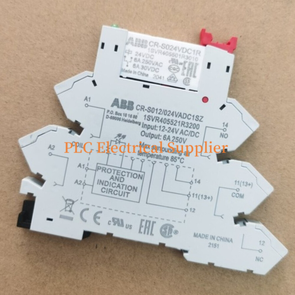 1X NEW ABB Slim Relay + Base Set CR-S024VADC1CRS CR-S024VADC1CRZ CR-S230VADC1CRS