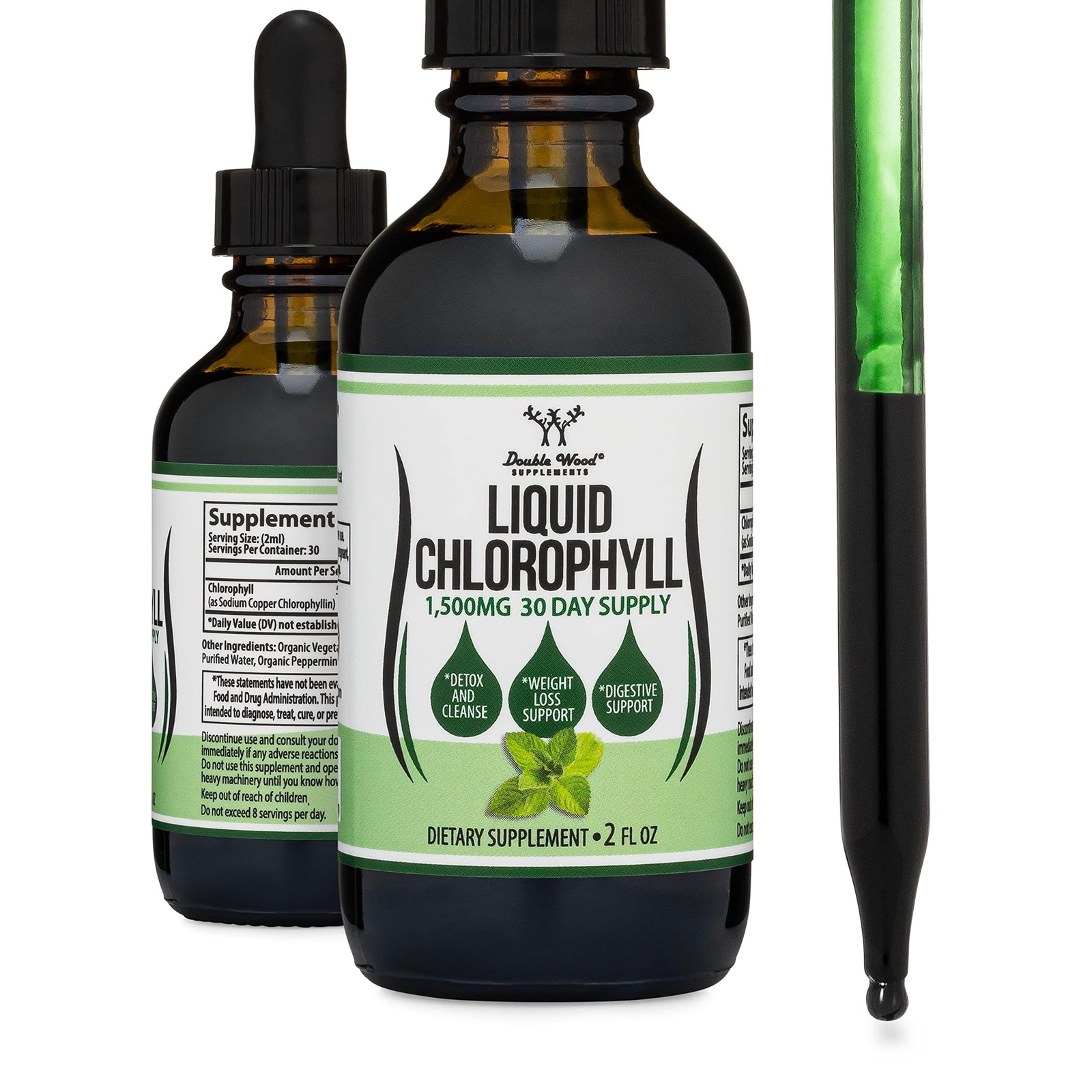 Chlorophyll Liquid Drops - for Digestion, Gut Health, 2 Fl Oz (Pack of 1)