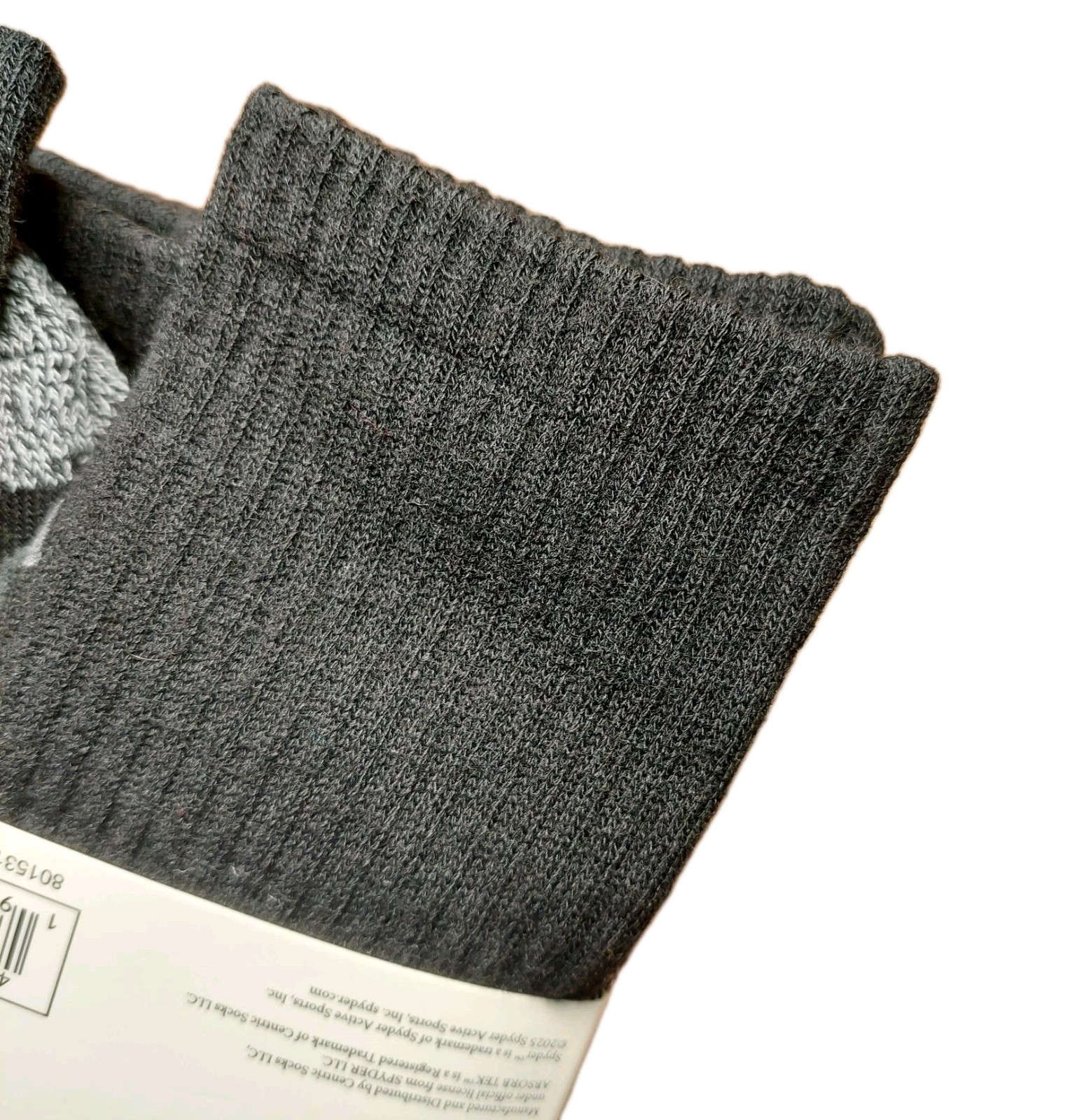 Spyder - Men's 6-pack Comfort Cushion Crew Socks, Black, -444