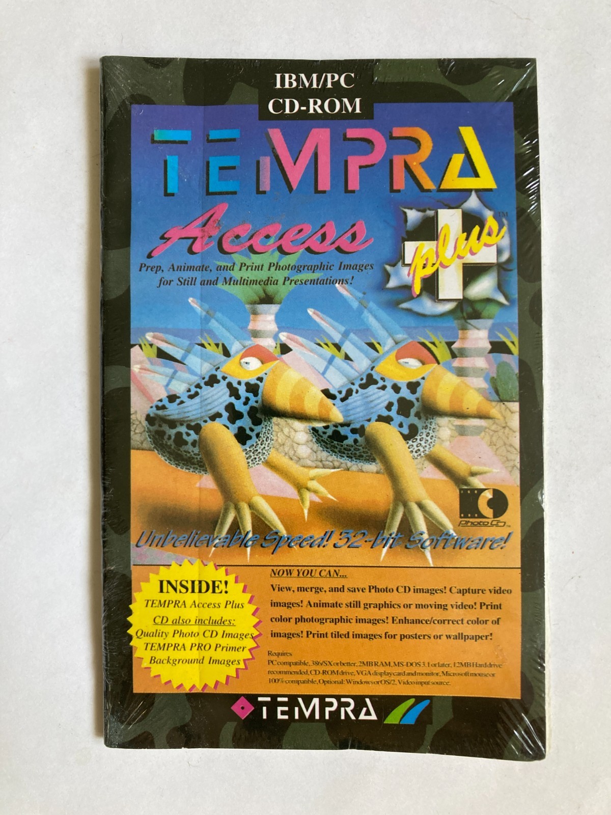 Tempra Access Plus IBM/PC CD-Rom New & SEALED