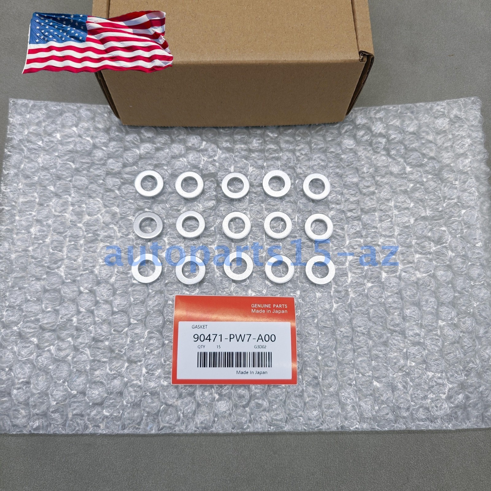 OEM 15X GASKET DRAIN PLUG WASHER 10MM COIN SIZE FOR HONDA ACURA 90471-PW7-A00 !