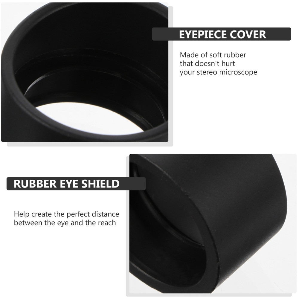 2X Microscope Goggles Rubber Eye Cup Soft Eyepiece Shield Covers Guards