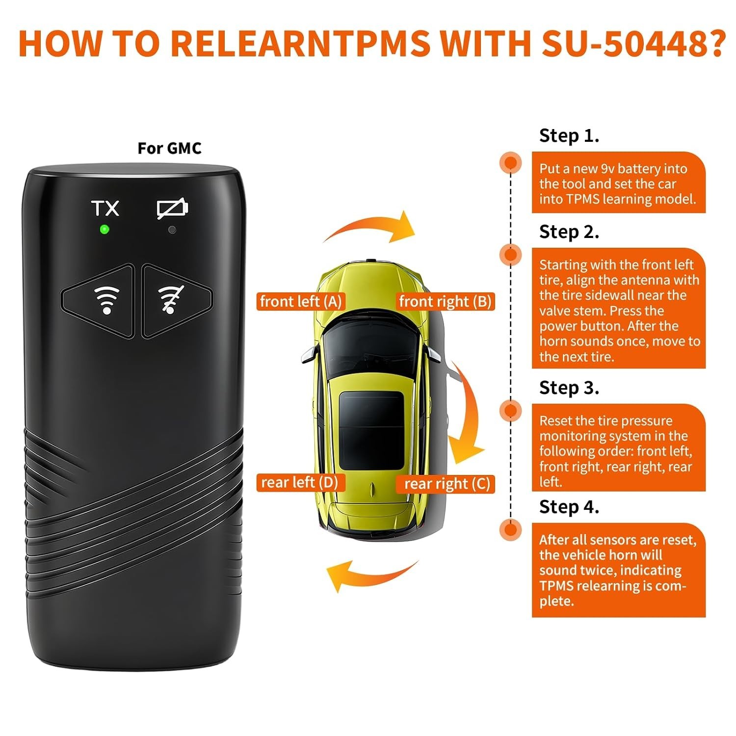 GM Tire Sensor Activation Tool - Easy Operation & Essential for Vehicle Safety