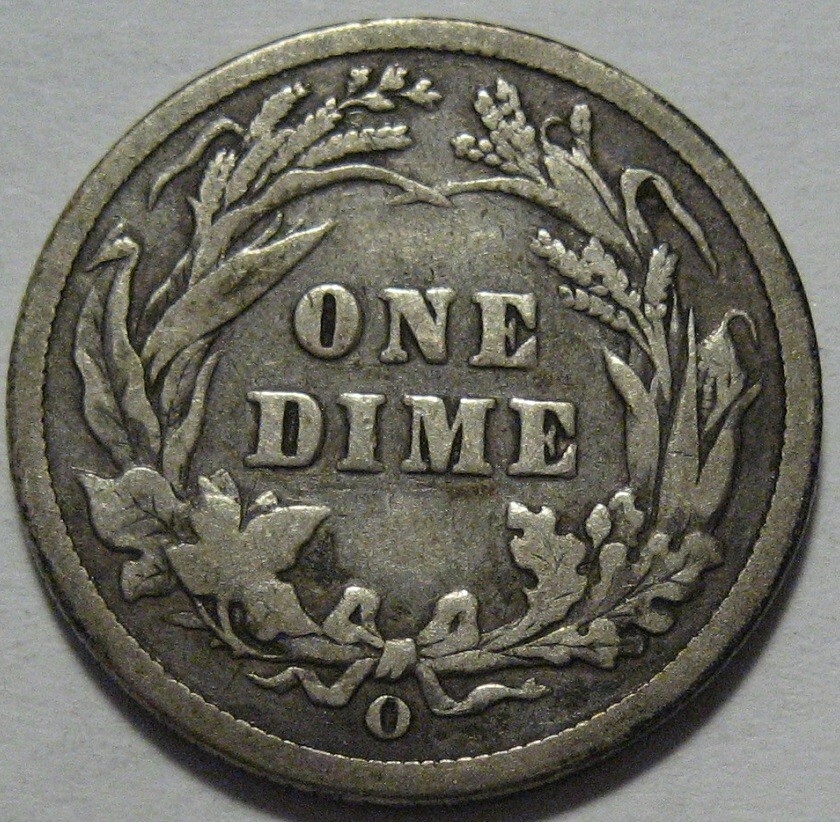 = 1898-O VG/FINE BARBER DIME, Better Grade, FREE Shipping