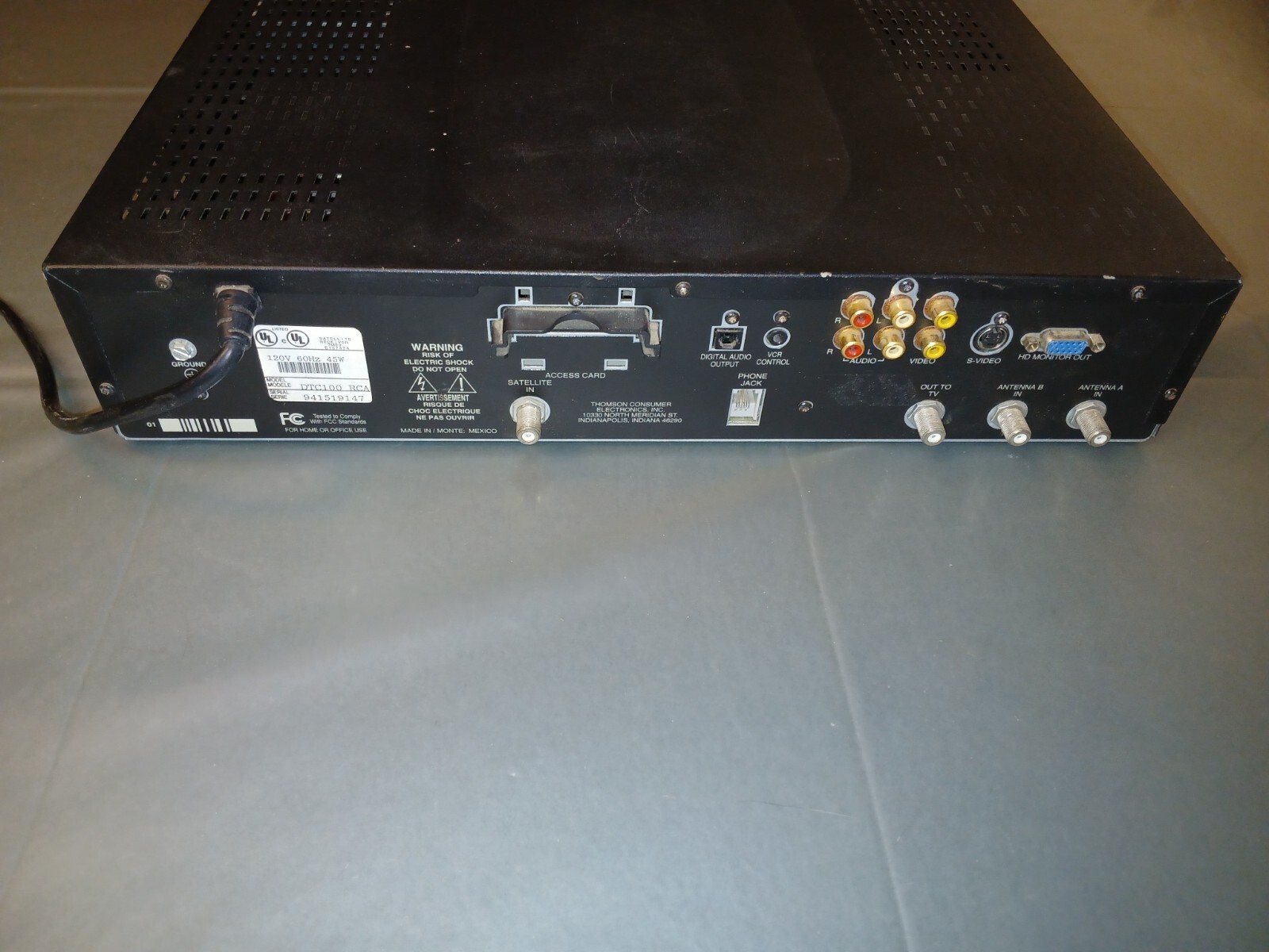 RCA DTC100 HDTV tuner
