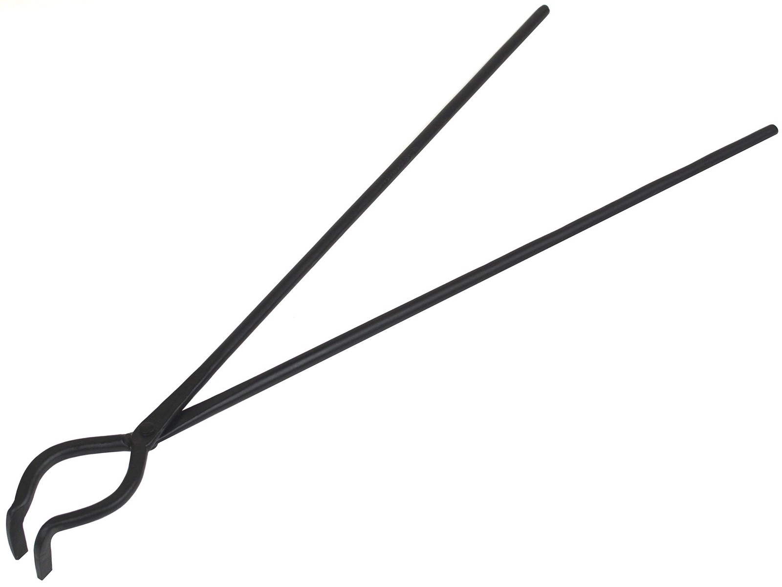 19" Black Carbon Bent Hinged Foundry Crucible Tongs for Casting Precious Metals