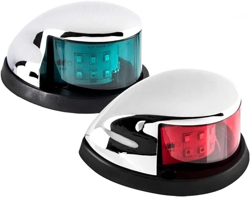 Boat Navigation Light Red and Green LED Marine Navigation Boat Bow Light for ...