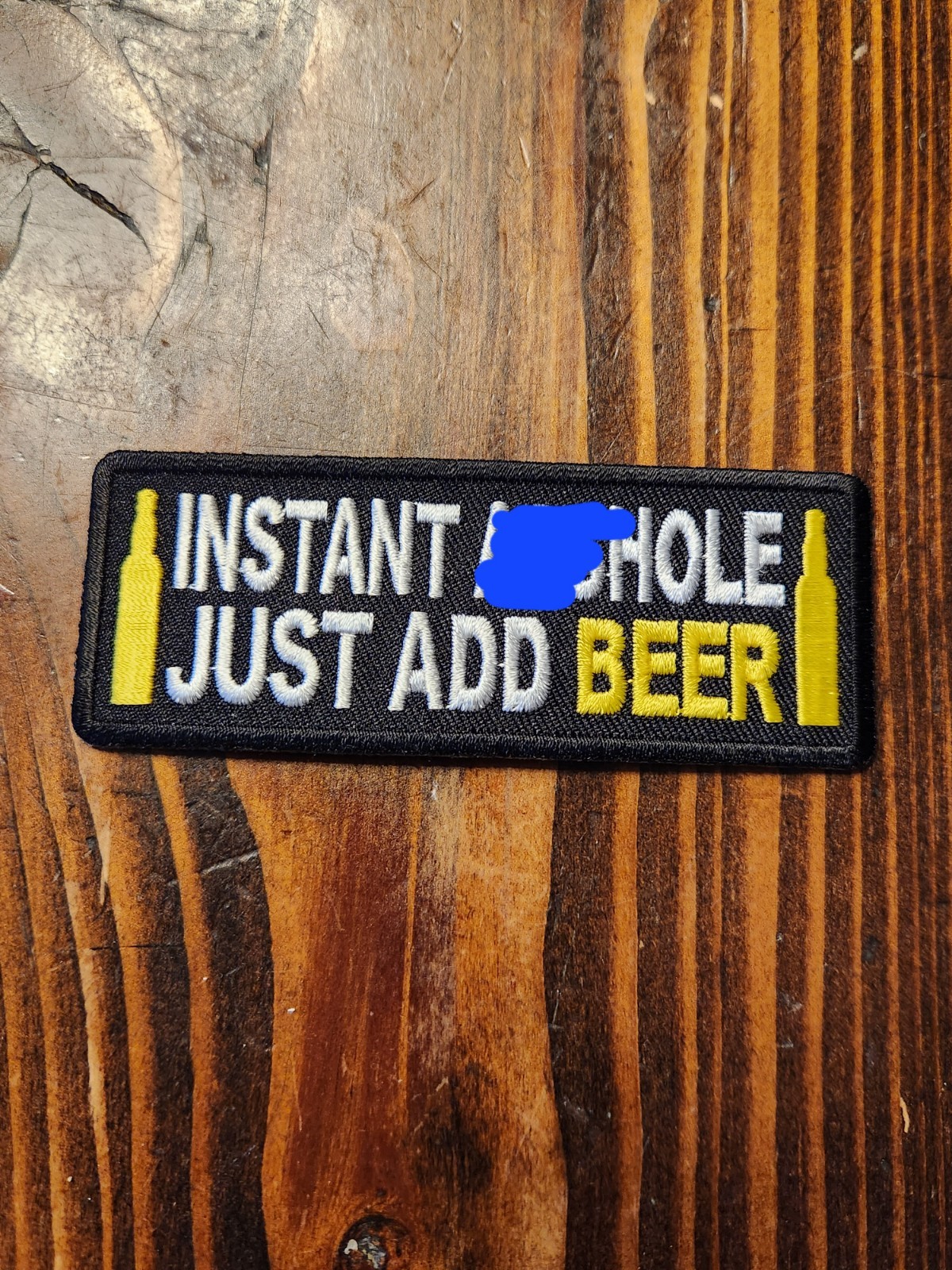 Biker Harley Motorcycle New Patch "Instant ***hole Just Add Beer" 4x1"
