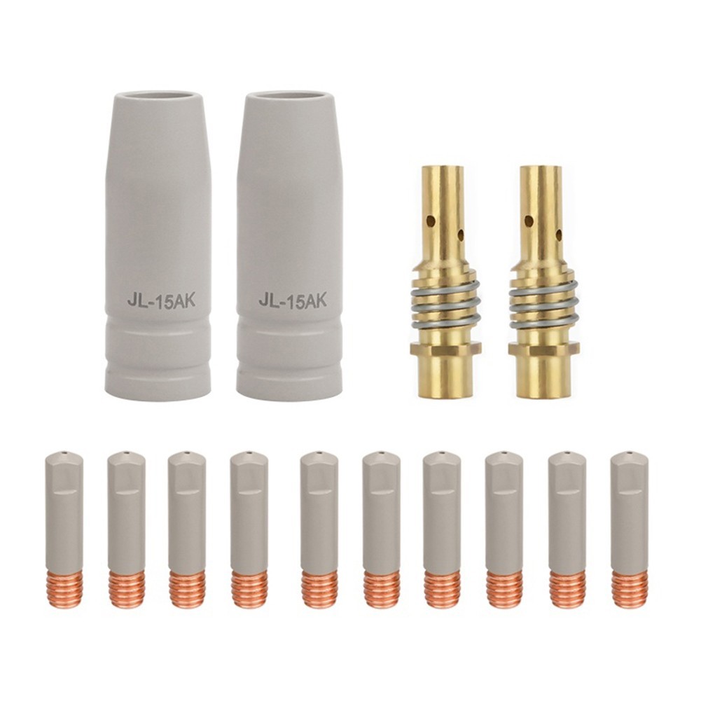 14pc Welding Torch Nozzle Kit with 15AK Coating for Stable Welding Performance