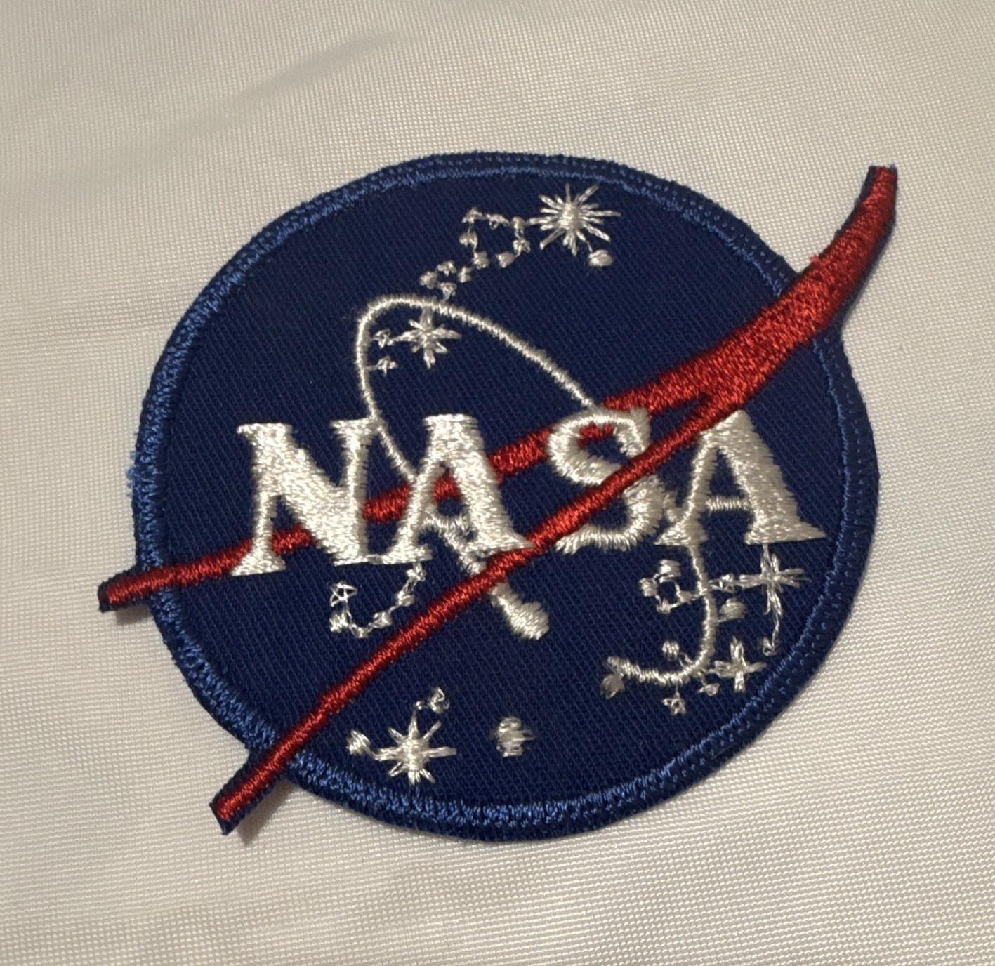 NASA Meatball Blue Logo Embroidered Round Patch - Astronauts & Space Travel