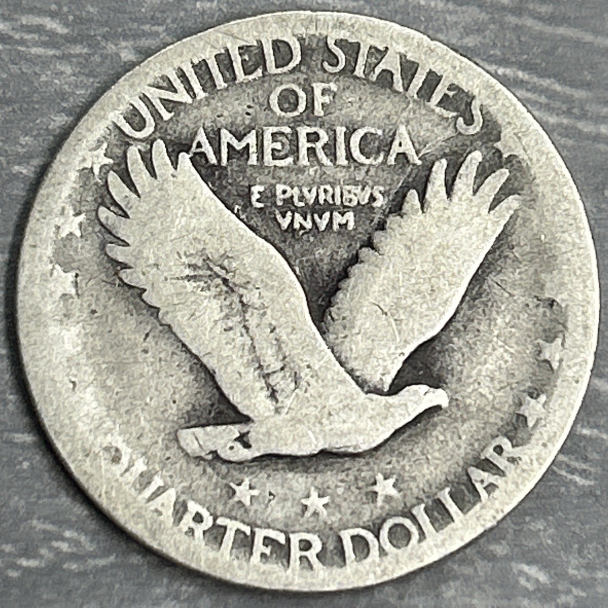 1925-P Standing Liberty 25c Quarter 90% Silver