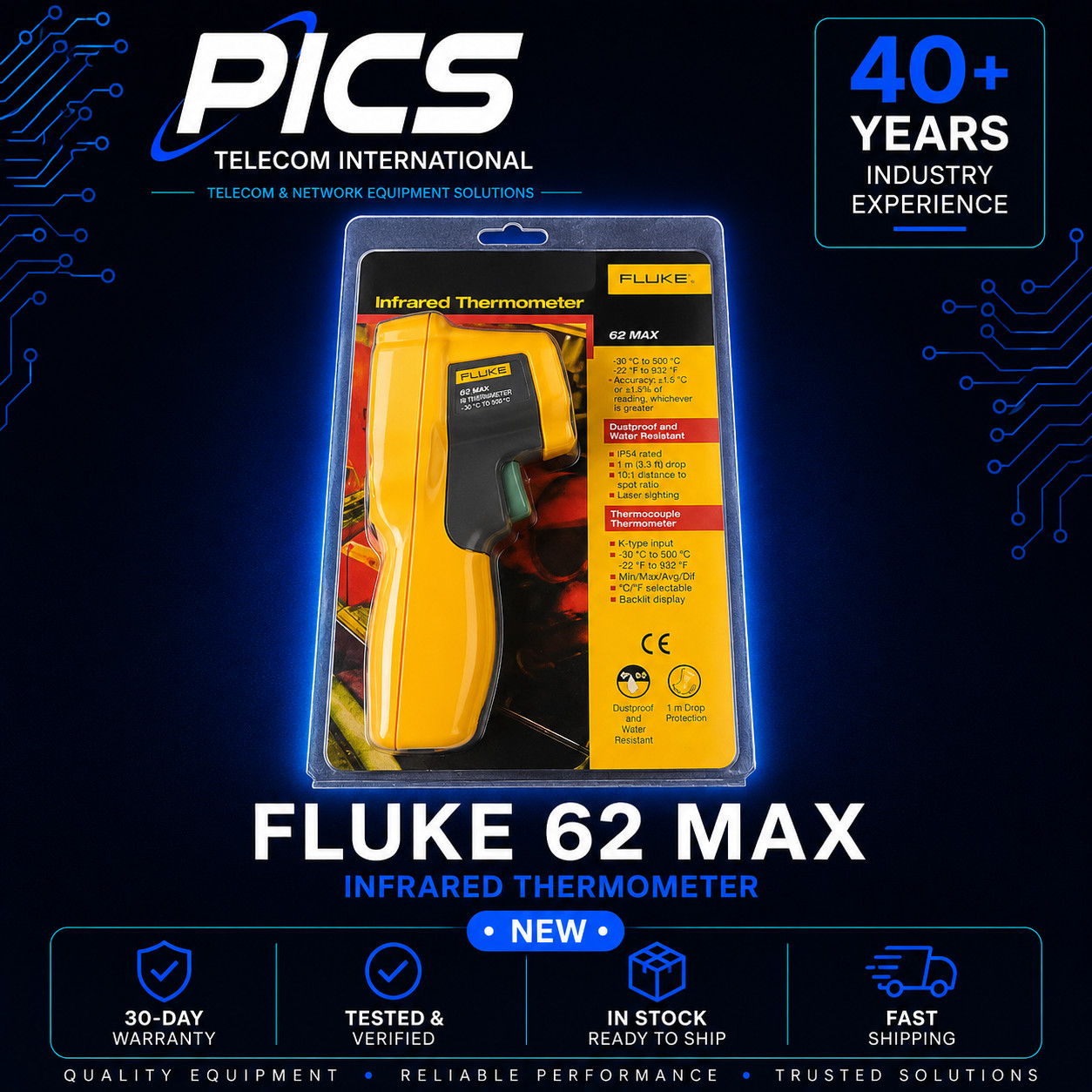 Fluke 62 MAX Infrared Thermometer - NEW!