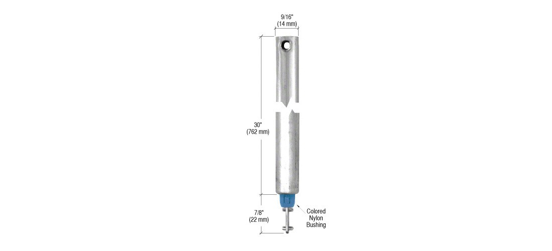 CRL 30" Tubular Spiral Tilt Window Balance 9/16" Tube Blue Bushing