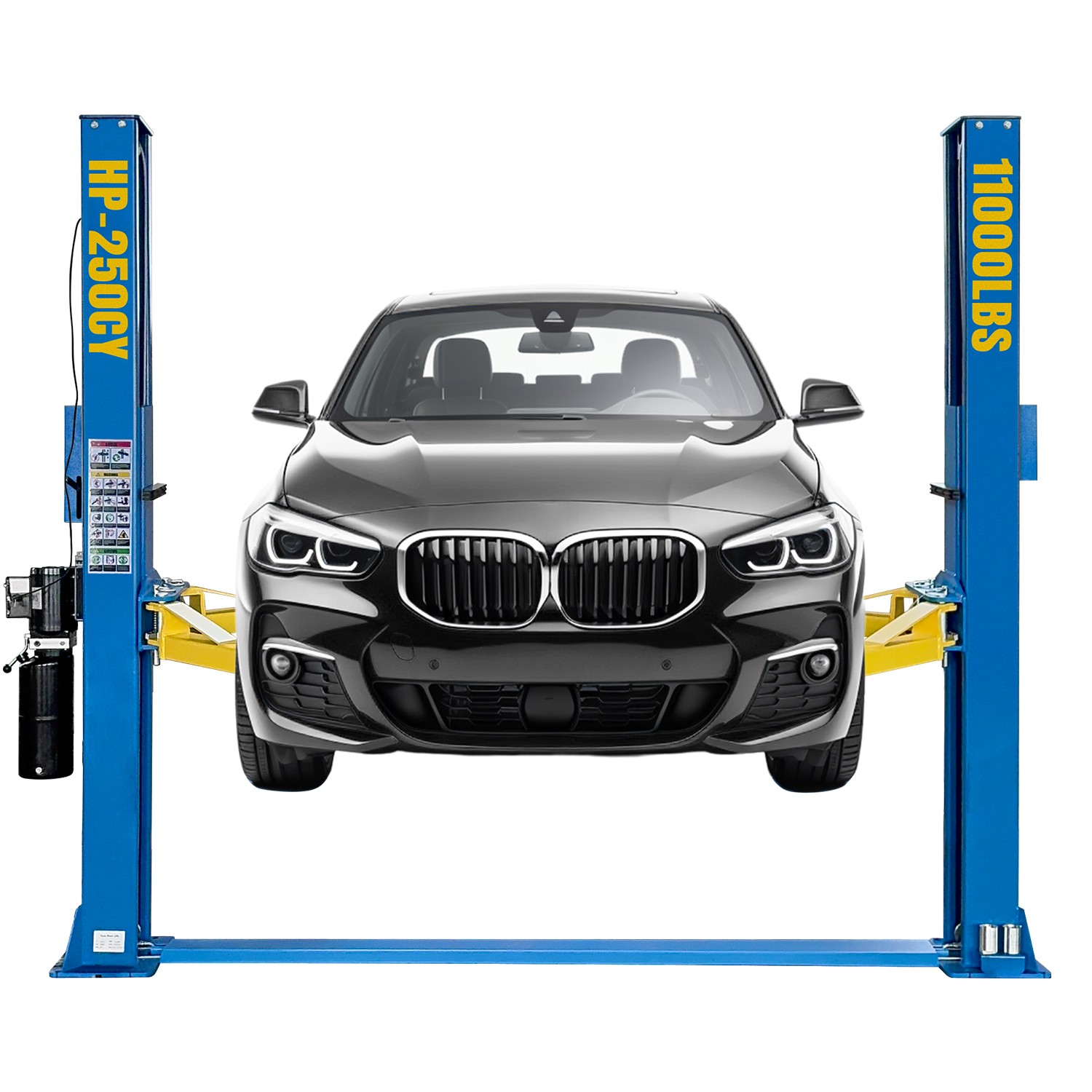11000 LBS Single-Sided Unlocking Two Post Car Lift  Auto Hoist Lift 110/220V