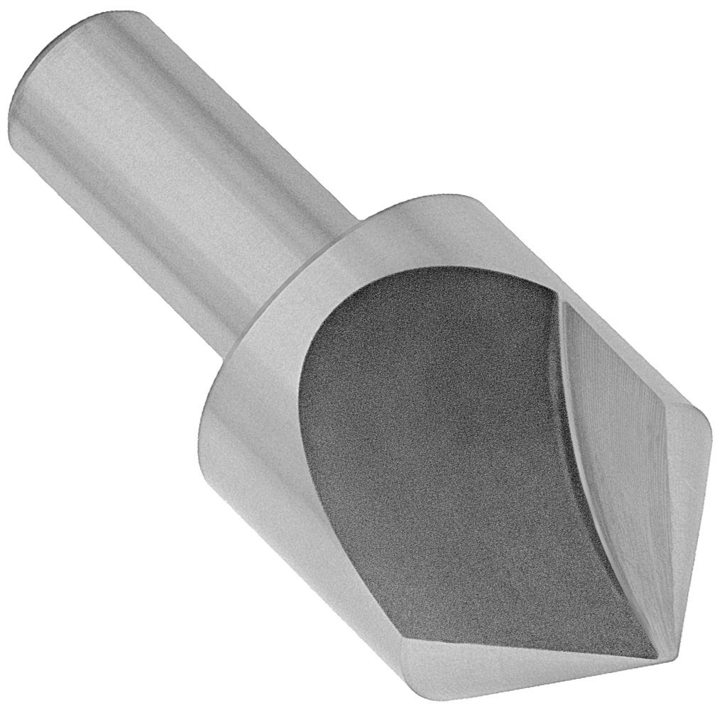 Toolmex:  Sngl Flute Cntrsnk HSS, 1x1/2 Shk 82°