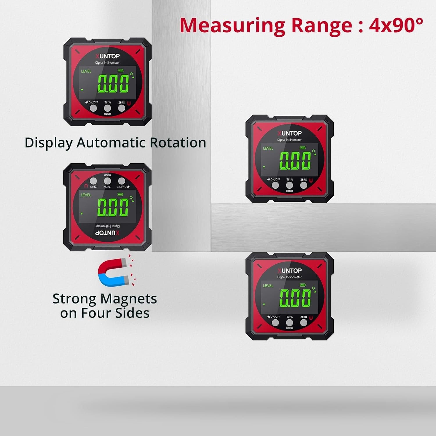 USB Charging Digital Angle Finder Inclinometer
