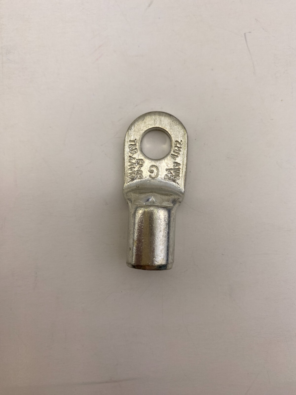 T&B G2-516 Non-Insulated Crimp Lug,One 5/16" Bolt Hole, 2 AWG CU,Sold/box of 10