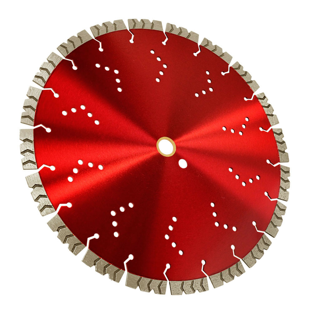 16" x 0.138" Laser Welded Arrow Tubor Seg Diamond Blade Wet Dry Fast Cutting