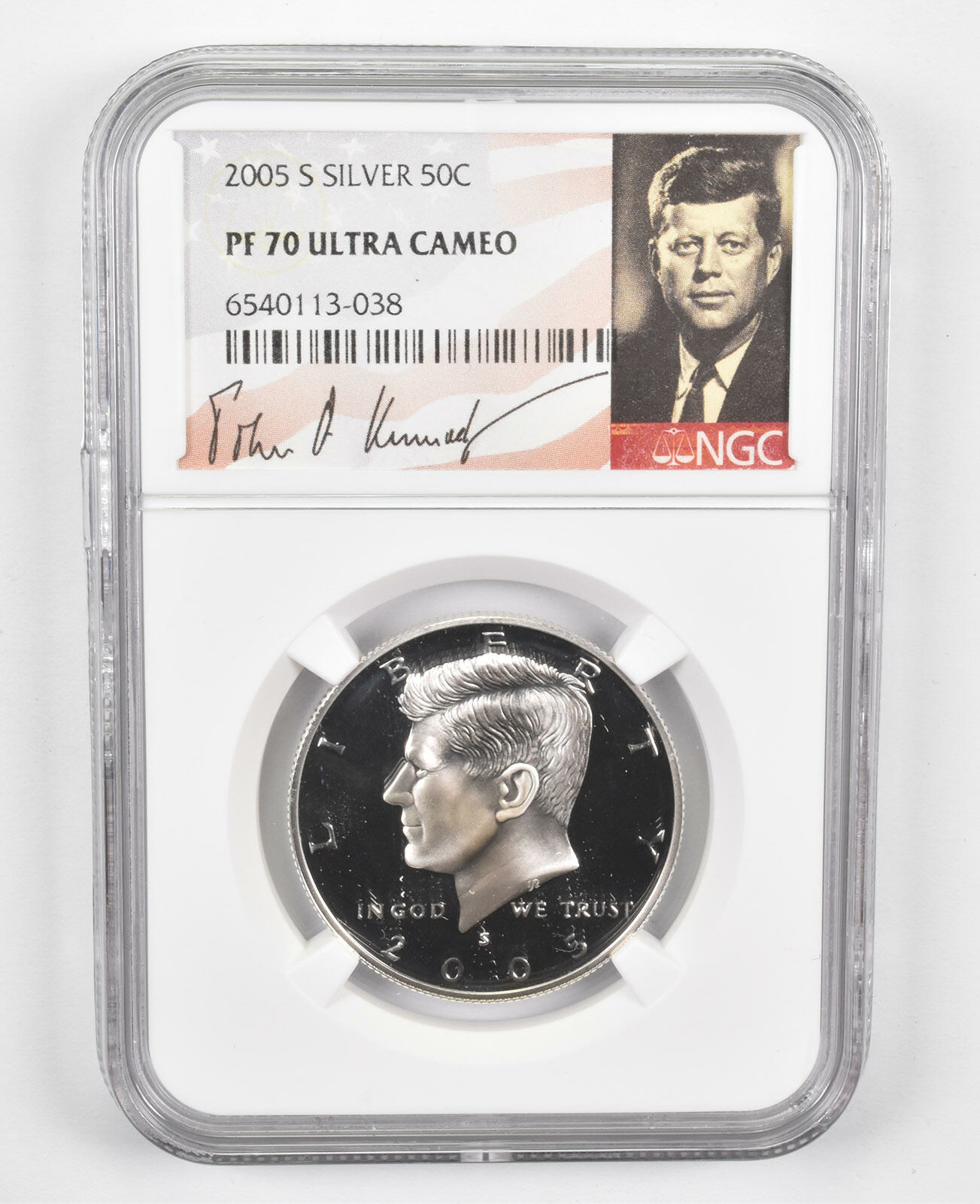 2005-S SILVER Kennedy Half Dollar PF70 UCam - NGC Special Lbl