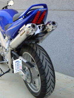 Suzuki SV650 license plate relocator bracket, All years SV 650 SV650S SV650X