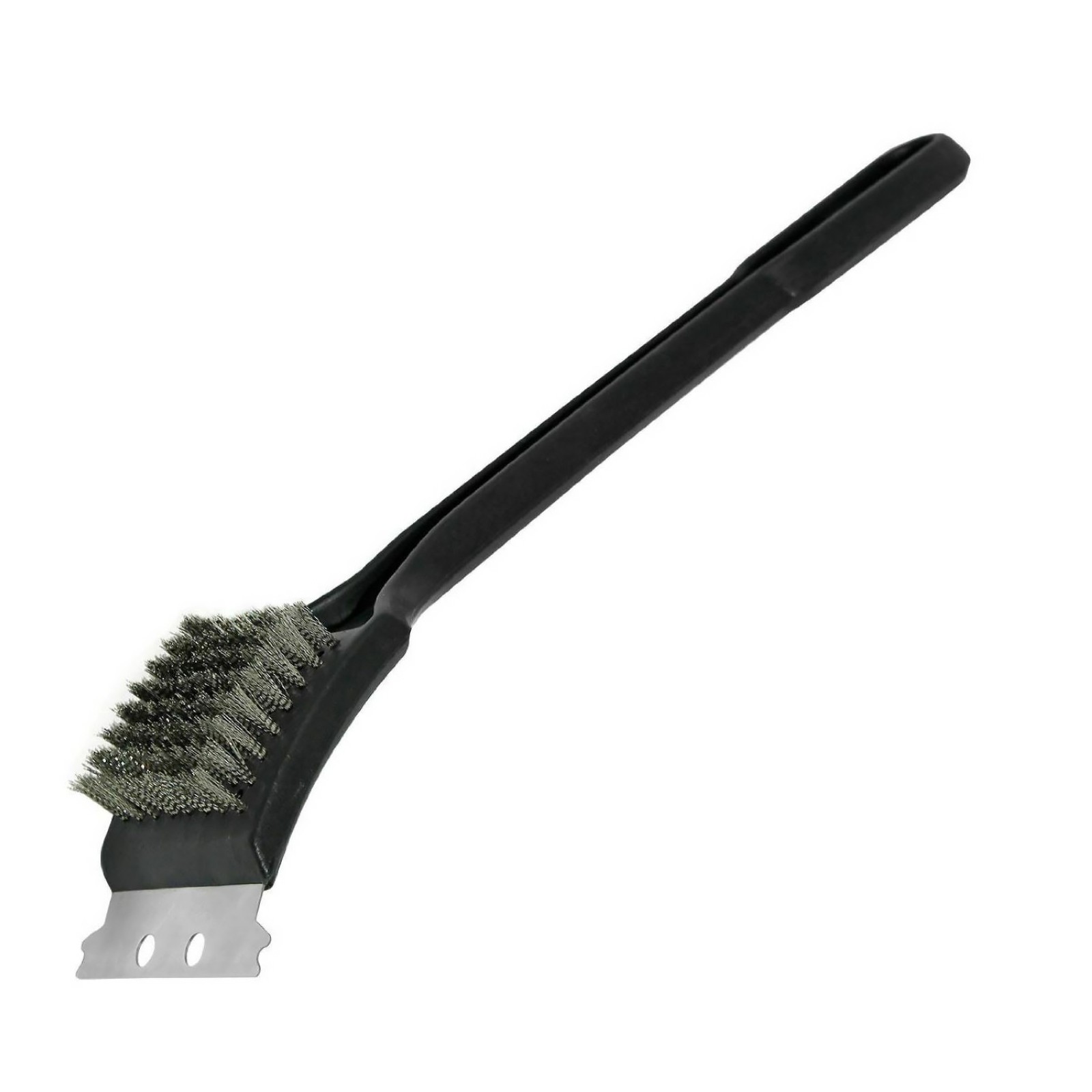 Steel Grill Brush Barbecue Handle Cleaning Brushes Cooking Bristles BBQ Tool J
