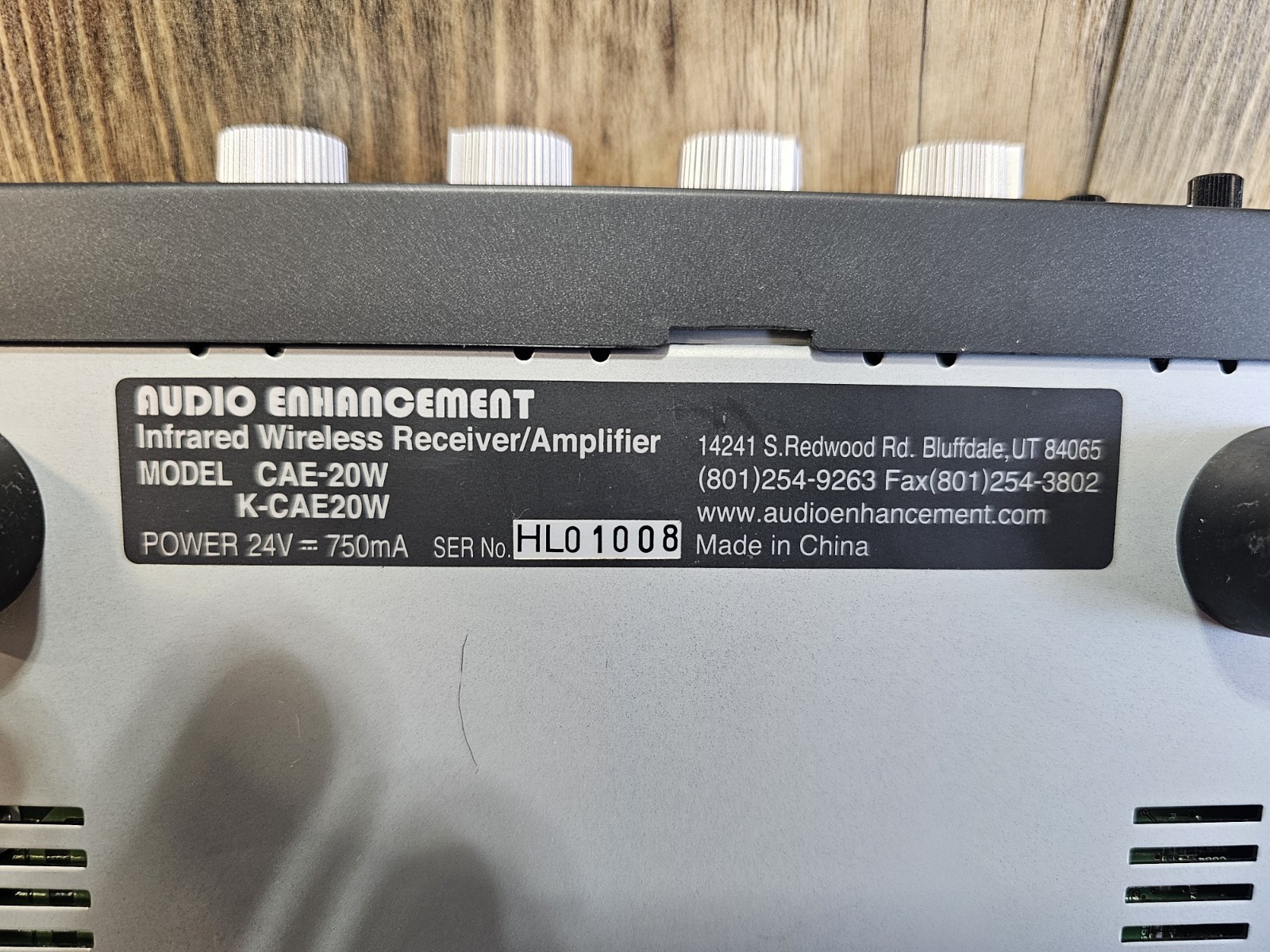Audio Enhancement CAE-20W Infrared Wireless Receiver/Amplifier