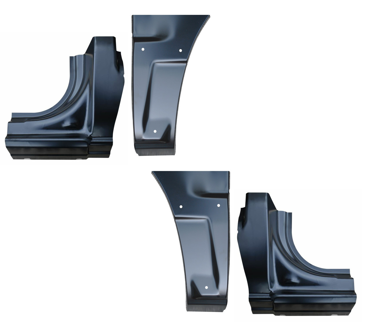 2002-2006 Avalanche Rocker Panel Dogleg Sections For Model With Cladding 4pc SET