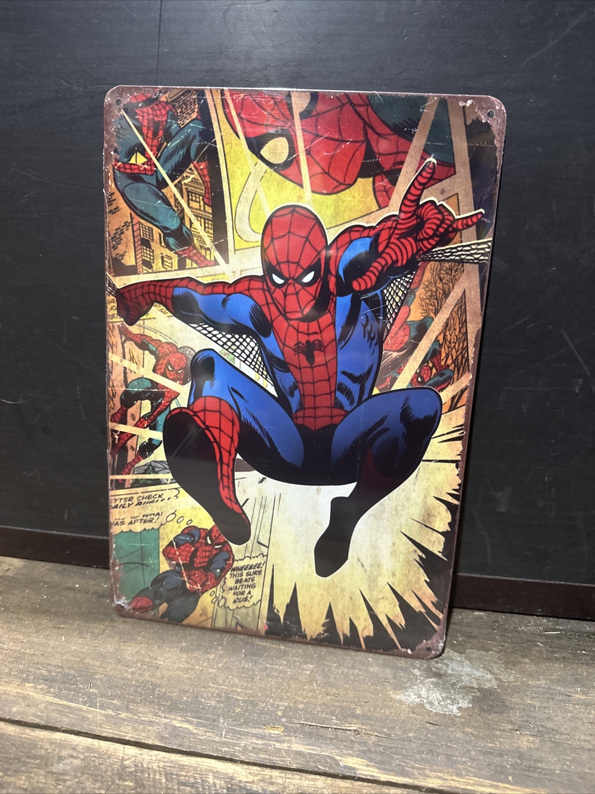 Spider-Man Small Repro Tin Sign