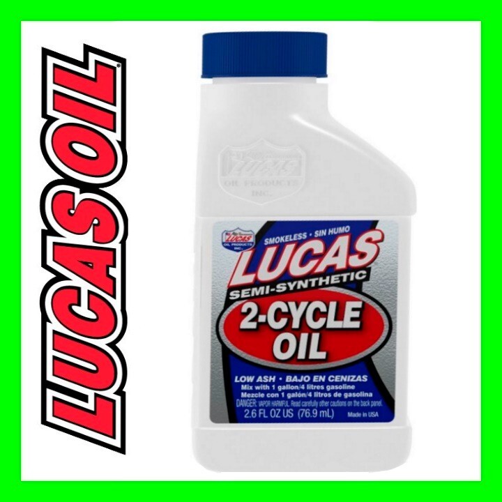 Lucas Oil Semi-Synthetic 2-Cycle Stroke 50:1 Smokeless made in the USA 10058