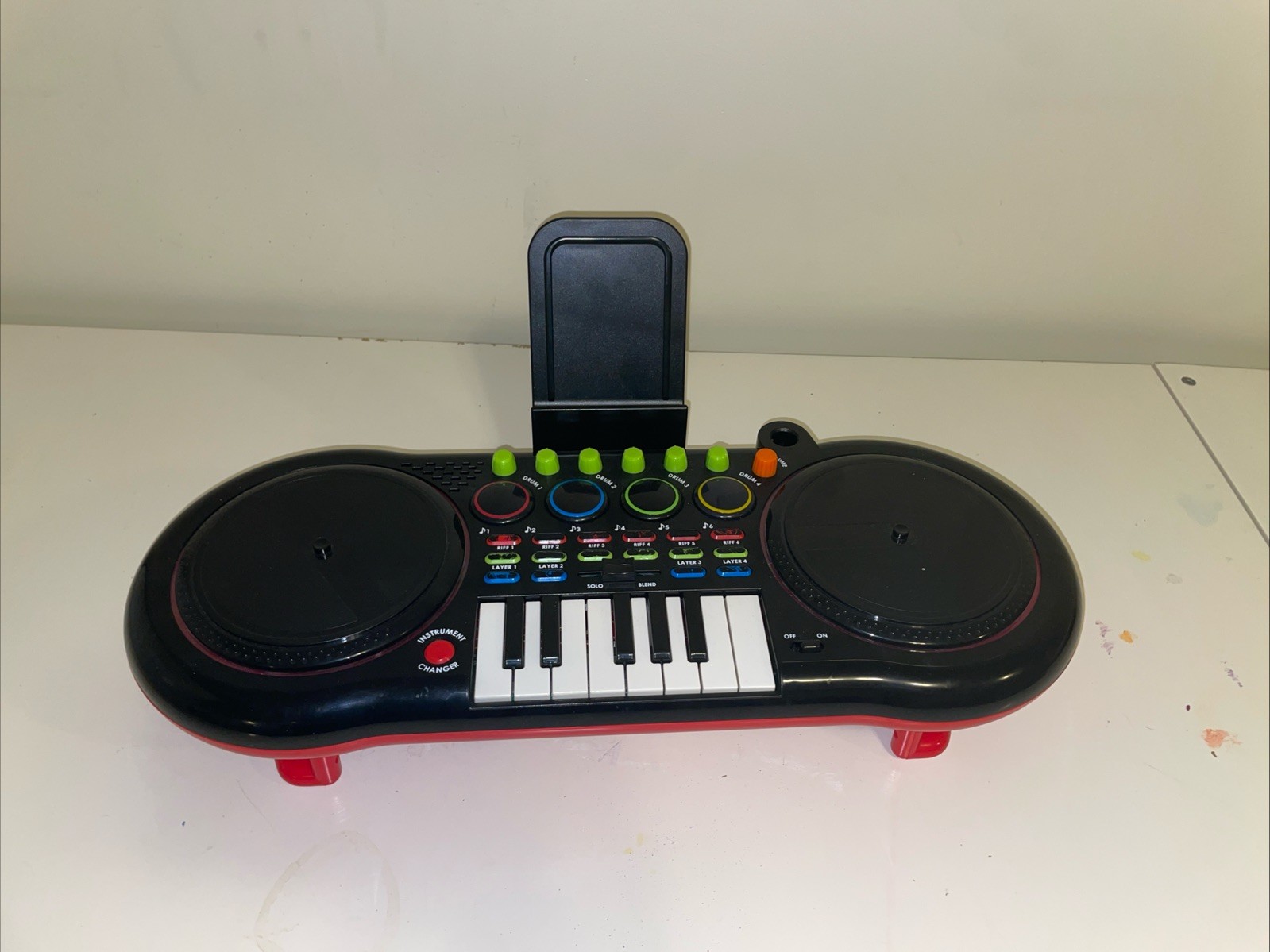 Bontempi DJ Mixer Composer Vocals Connect to Phone MP3 Mic Headphones Working