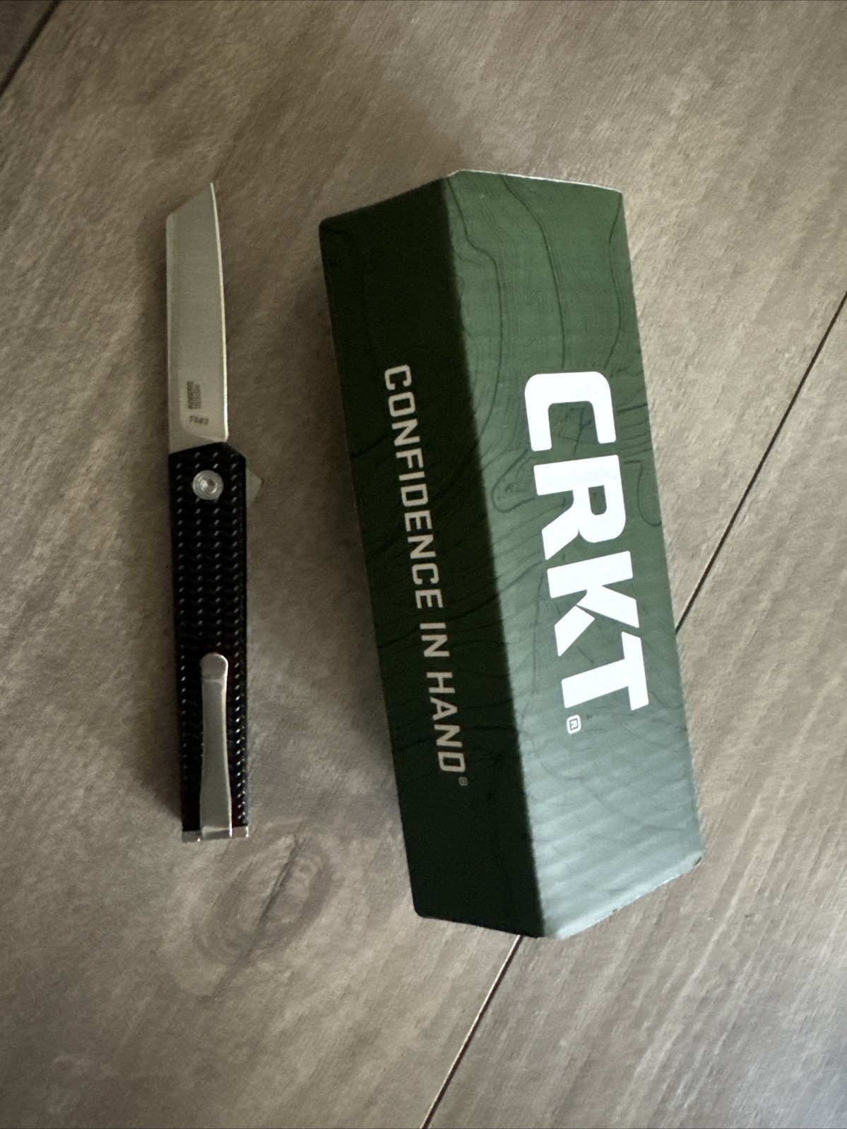 CRKT 7083 Richard Rogers CEO Microflipper  2.21" Satin Sheepsfoot Blade New