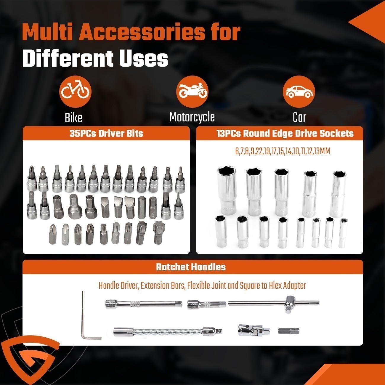Socket Ratchet Wrench 108Pcs Mechanics Socket Wrench Set Wrench Set Repair