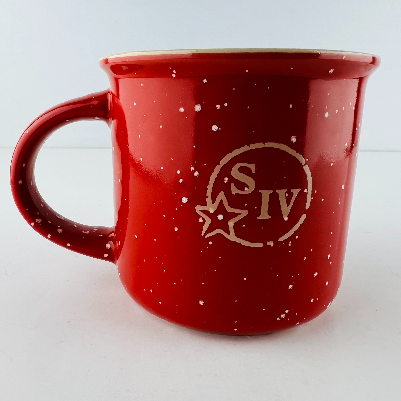 Maker's Makers Mark Ceramic Coffee Cup Mug SIV Logo Limited Ed Vintage Red Camp