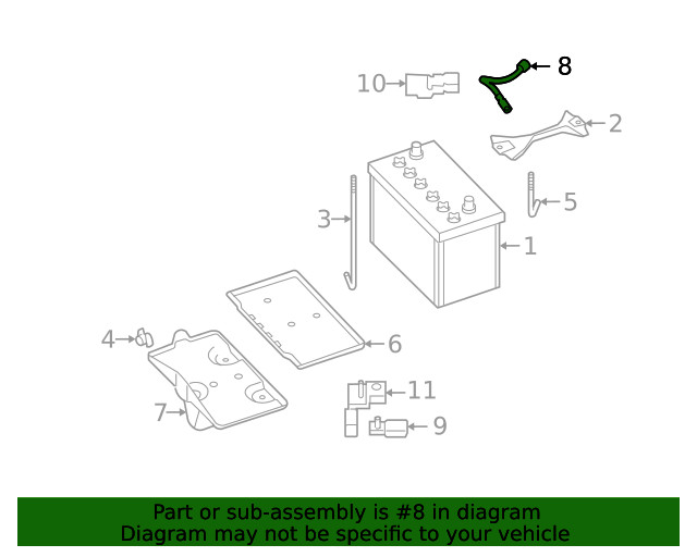 Genuine Nissan Negative Cable 24080-KB10A