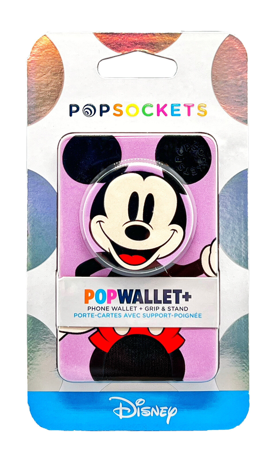 PopSockets Popwallet Plus Disney Mickey Mouse Purple CC ID Holder Pop Wallet