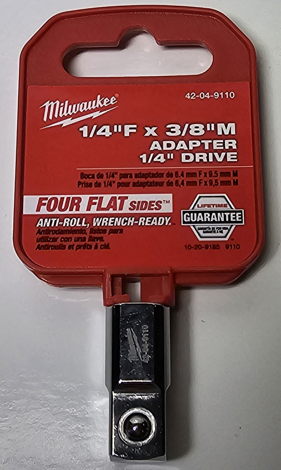 Milwaukee 1/4" Drive 1/4"F x 3/8" M Adapter 1 Piece New
