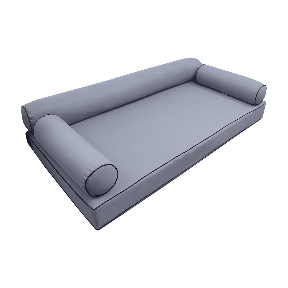 *COVER ONLY*-Style 6 Daybed Mattress Bolster Pillow Covers Contrast TwinXL-AD001